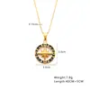 Cadena de Suéter Versátil Retro Francés, Collar de Acero de Titanio con Diamantes de Color de Alta Gama, Collar de Acero Inoxidable con Corazón Personalizado Europeo y Americano para Mujer