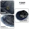 Estilo Nuevo Primavera y Verano Sombreros de Mezclilla Vintage para Hombres y Mujeres, Protección Solar, Montañismo, Pesca, Ala Ancha, Sombreros de Pescador Versátiles