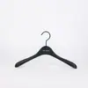 Percha de Plástico Negro Colgador de Ropa para Pantalones Venta al por Mayor Tienda de Ropa Percha Especial para Ropa Colgador de Ropa para el Hogar Tendedero Sin Costuras Logo de Niños