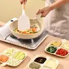 Bandeja de Servicio Dividida para el Hogar para Cocina Montada en la Pared Multifuncional Plato de Condimentos para Olla Caliente para Almacenar Ingredientes como Cebollín, Jengibre y Ajo