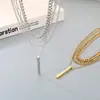 Colares de Moda Europeus e Americanos, Joias para Homens e Mulheres, Conjuntos de Colares Modernos e Descolados, Colares com Design Geométrico Torcido, Atacado
