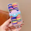 Gomas Pequeñas Amigables con el Cabello de Bebé, Caja Organizadora de Cuerdas para el Cabello de Niñas, Gomas Elásticas Infantiles, Mini Pinzas para el Cabello de Niñas, Pinzas para el Cabello al por Mayor
