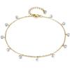 Comércio Exterior Transfronteiriço Novo Tornozeleira Feminina Moda Europeia e Americana com Corrente de Borla de Diamante Joia em Estoque Atacado