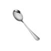 Vajilla de acero inoxidable 1010 multi-especificación color natural mango largo cuchara para helado puntiaguda tenedor para fruta hogar comer sopa cuchara redonda