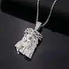 Colgante Popular Transfronterizo Europeo y Americano de Anciano Incrustado de Diamantes Hip-Hop Versátil Joyería Aleación Moda Creativa Collar Venta Directa de Fábrica