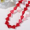 Serie de Navidad creativa Árbol de Navidad de vidrio transparente perforado cuentas sueltas accesorios diy aretes material pulsera femenina al por mayor