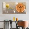 Pintura Decorativa para Sala de Estar Calendario Perpetuo Reloj Silencioso Pintura Colgante Mural para Sala de Estar Reloj Sin Perforaciones Pintura Decorativa Moderna Simple