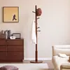 Cabideiro de madeira maciça, cabideiro de chão para quarto, cabideiro para uso doméstico, varal de pendurar para entrada de crianças, suporte de armazenamento, cabideiro vertical para bolsas