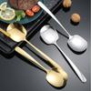 Cuchara para Servir de Acero Inoxidable 304 con Mango Largo, Cuchara Pública con Vajilla con Escurrimiento, Cuchara para Servir, Cuchara para Buffet de Hotel, Cuchara para Servir con Escurrimiento