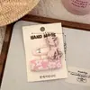 Nuevos pasadores de tela color café, versátiles y lindos, adecuados para niñas, elegantes pasadores para flequillo, pasadores laterales y elegantes accesorios para el cabello