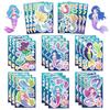 8 pegatinas de princesa sirena de dibujos animados Haz una cara transfronteriza Juguetes educativos para niños Pegatinas de cambio de cara a prueba de agua