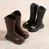 Botas Largas para Niña 2026 Otoño/Invierno Forradas de Borrego Moda Estilo Coreano Elegantes Cómodas Botas de Moda de Princesa Botas Individuales de Moda
