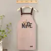 Delantal con Tirantes para Uso Doméstico, Impermeable y a Prueba de Aceite, Adecuado para Hombres y Mujeres, para Cocinar y Comer en la Cocina, Elegante Delantal con Tirantes, Ropa de Trabajo de Nuevo Estilo