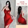 Camisón Midi Transparente con Abertura Irregular para Mujer Sexy Ropa de Dormir Privada para el Hogar Camisola de Malla Camisón 636