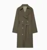 Moda europea y americana transfronteriza Bestseller de AliExpress: cinturón casual elegante, gabardina larga estilizada estilo británico