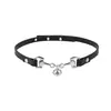 Gargantilla de cuero con diseño de nicho de Spice Girl, estilo Diablo, con cascabeles, para mujer, combinable con el estilo punk frío.