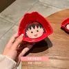 Tigela de Arroz Cerâmica Chibi Maruko-Chan para Uso Doméstico, Tigela Infantil, Alto Valor Estético, Tigela Vermelha Cartoon Fofa, Prato para Molho, Prato de Frutas