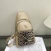 Costuras 2025 Nuevo Estilo Personalizado Estampado Leopardo Occidental Suave Rostro Bolso Cruzado Pecho Multipropósito Retro para Mujer Verano de Gran Capacidad para Mujer