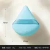 Esponja triangular de terciopelo suelta, caja de regalo de esponja triangular de terciopelo de doble cara para polvo seco, esponja triangular de terciopelo para polvo seco apta para la piel con caja de regalo de lazo