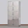 Armario para 201 Empleados para Taller Libre de Polvo con Seis Puertas, Nueve Puertas, Diez Puertas, Armario de Acero Inoxidable 304, Archivador