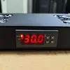 Suministro exclusivo transfronterizo de Ningbo para Amazon: Ventilador de gabinete de 110V con control de temperatura, enchufe americano, caja de unidad con 2 ventiladores