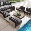 Juego de Sofás de Exterior de Teca de Alta Gama para Patio de Casa, Muebles de Interior para Jardín al Aire Libre, Sofá de Ocio para Hotel B&B