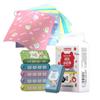 Mini toallitas húmedas, bolsitas pequeñas, toallitas de bolsillo con agua pura, desechables, portátiles, para viajes, toallitas suaves de limpieza, papel, fabricantes al por mayor
