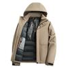 Chaqueta de Invierno para Hombre para Exterior, Terciopelo, Gruesa, Cortavientos e Impermeable, Forro Calefactable de Grafeno, Chaqueta Cálida para Hombre