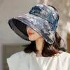 Sombrero de Sol para Mujer con Ala Ancha para Protección Solar y Protección UV, Adecuado para Ciclismo, Actividades al Aire Libre, Playa, Personas de Mediana Edad y Mayores, Verano, Sombrero de Sol para Mamá