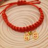 Accesorios para Mascotas Tejido a Mano Cierre de Seguridad Campana Gato Collar de Cuerda Roja Bufanda para el Cuello de Mascota Colgante Accesorios para Fotos