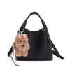 Versão Coreana Bolsa de Balde Portátil de Nicho para Mulheres Inverno 2025 Nova Moda Tendência Bolsa de Ombro Único Transversal
