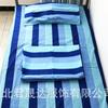 Conjunto de Três Peças de Lençóis de Cama de Solteiro, Capas de Colcha e Fronhas de Algodão Puro para Dormitório Estudantil, Conjunto de Três Peças Xadrez Atacado