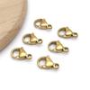 1 Cierre de Langosta de Acero Inoxidable con Electrochapado al Vacío en Oro y Plata, Cierre para Collar, Colgante, Accesorio de Joyería DIY para Pulsera