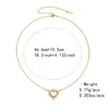 Colar Pingente Coração de Vidro Kenjie Banhado a Latão Ouro Real 18K Moda Europeia e Americana Nicho Estilo Suave Ins Feminino para Mulheres