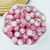 Accesorios para Joyería DIY Cuentas de Cristal Perlas Sueltas Pulsera con Cuentas Cristal Rosa Ágata Piedra Cruda Cuentas de Cristal Natural