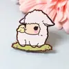 Insignias personalizadas, lindos accesorios de metal de dibujos animados estilo ins para chicas, broches al por mayor, colgantes para bolsos y pines decorativos