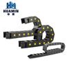 Cadena portacables para maquinaria de máquinas herramienta ligeras, cadena portacables de plástico para ingeniería, cadena portacables para máquinas de grabado, cadena portacables tipo puente, cadena de tanque de nailon.