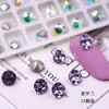 K9 Nuevos Pedrería de Uñas Redondas de 6 mm con Base Puntiaguda de Gama Alta, Pedrería Tridimensional Super Brillante para Decoración de Uñas de Vidrio DIY