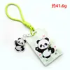 Porta-Cartão Transparente Panda Estrela Pequeno Porta-Retrato de Cartão Capa de Proteção para Selfie Porta-Crachá de Identificação de Trabalho Etiqueta de Bagagem Cordão