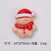 Coleção de Coisas Fofas de Natal Desenho Animado Feito à Mão DIY Cola de Creme Resina Pequenos Acessórios Decoração de Fivela de Sapato Croc Kit de Materiais Atacado