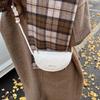 Bolso Cuerno de Vaca para Mujer 2024 Nueva Moda Bolso Cruzado Simple Casual Retro Bolso de Hombro Popular Bolso Silla de Montar Rodillo