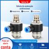 Válvula de regulação de velocidade pneumática Conector Azul Válvula de aceleração em forma de L Sl4/6/8/10/12 Válvula de regulação rápida unidirecional Sl