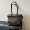 Bolsa de Ombro Vintage de Alta Qualidade para Mulheres Nova Coleção Outono/Inverno 2025 Simples Tote de Grande Capacidade