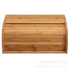 Caja de Almacenamiento de Madera para Pan Transfronteriza Caja de Almacenamiento de Postres Multiusos Caja de Madera Caja de Almacenamiento de Alimentos de Madera para Cocina con Tapa abatible