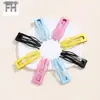 Pinza para el Cabello de Macarrón Multicolor Hueca, Pinza para el Cabello No Dañina para Flequillo, Herramienta Versátil de Sujeción para Niñas, Pinza Básica para el Cabello
