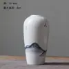 Oferta Especial Vaso Barato: Novo Vaso Pequeno de Cerâmica Estilo Chinês, Recipiente de Flores Pintado à Mão Jingdezhen, Decoração Vintage Zen para Mesa de Chá