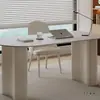 Escritorio de Pizarra Estilo Crema Simple Escritorio para Computadora Blanco Puro Escritorio para el Hogar Escritorio de Oficina Moderno Nórdico Mesa de Estudio para Apartamento Pequeño