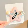 Pinzas para el pelo de oso y estrella para niñas, lindas pinzas BB para niñas pequeñas, pasadores y accesorios para el pelo dulces de dopamina para el lateral
