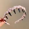 Faixa de cabelo antiderrapante com dentes estilo francês para mulheres, adequada para maquiagem e lavar o rosto, uso diário, presilha alta para cabelo, acessório de cabelo