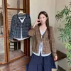 Otoño 2026 Nuevas Llegadas Tallas Grandes Mujer Estilo Coreano Retro Cuadros Manga Larga Blusa Falsa de Dos Piezas Con Cordones Camisa Pequeña Delgada